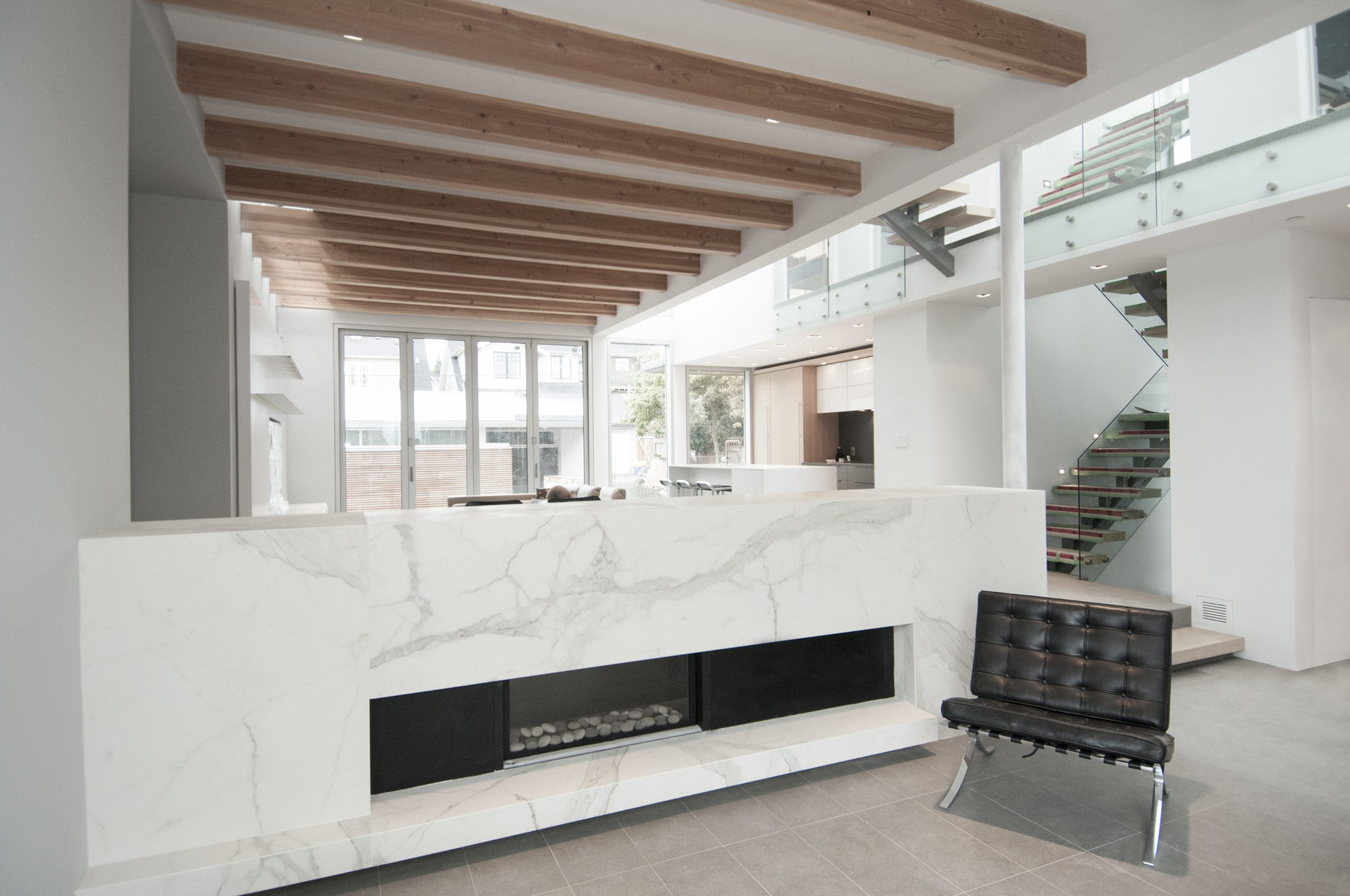 Main Floor of a Vancouver custom home with a clean and modern interior design.